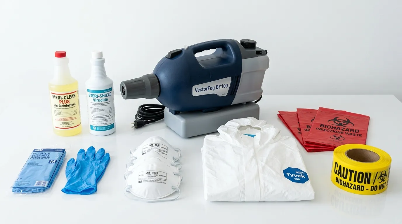 Professional biohazard remediation crew working in Dobbs Ferry